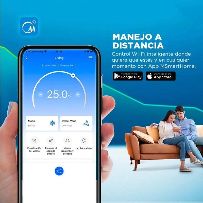 Aire Acondicionado Split Muro Airstill Inverter 12.000 BTU R32 Midea
