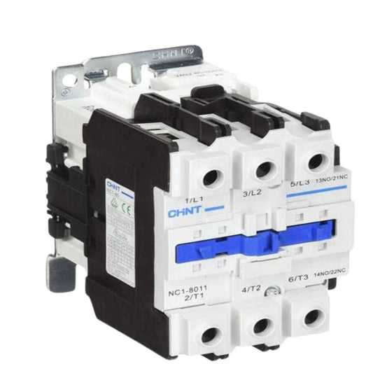 Contactor NC1, 50A 3P más 1NA más 1NC, 22KW (AC3/380V) contr 220V
