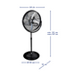 VENTILADOR DE PEDESTAL ALTO RENDIMIENTO 20"